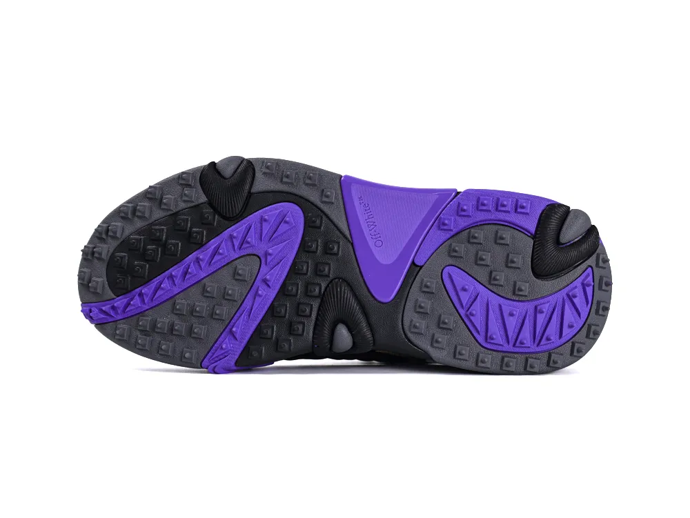 Off-White Odsy 2000 Sneakers Black Purple Outsole Detail