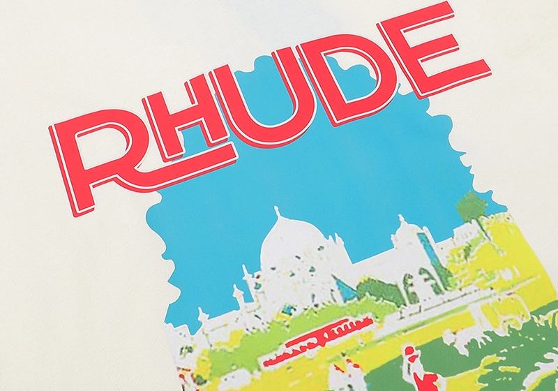 Rhude Windowsil Print T-Shirt Reps
