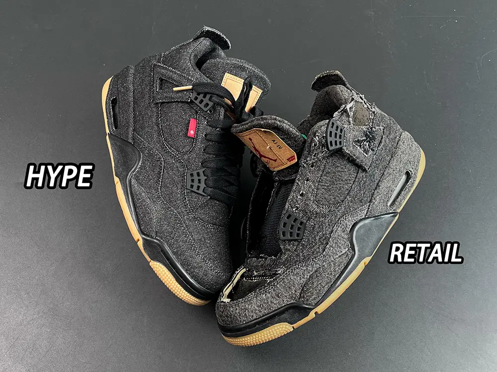 Comparison between the HypeUnique version and the original (the tongue)