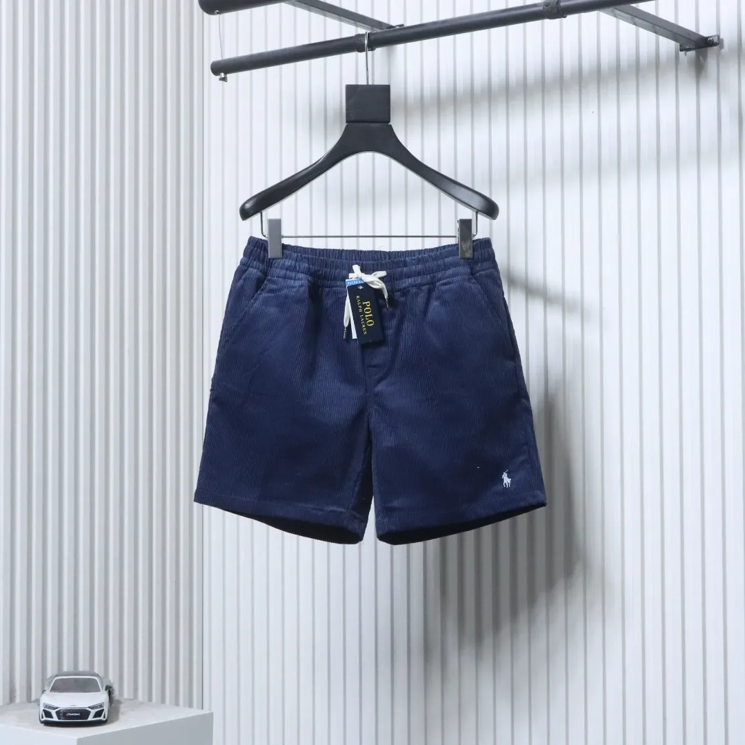 RL Embroidered Pony Logo Corduroy Shorts