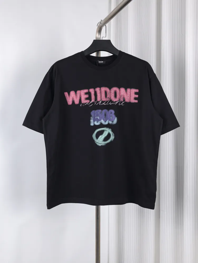 Well Done Blurred Logo Oversized T-Shirt