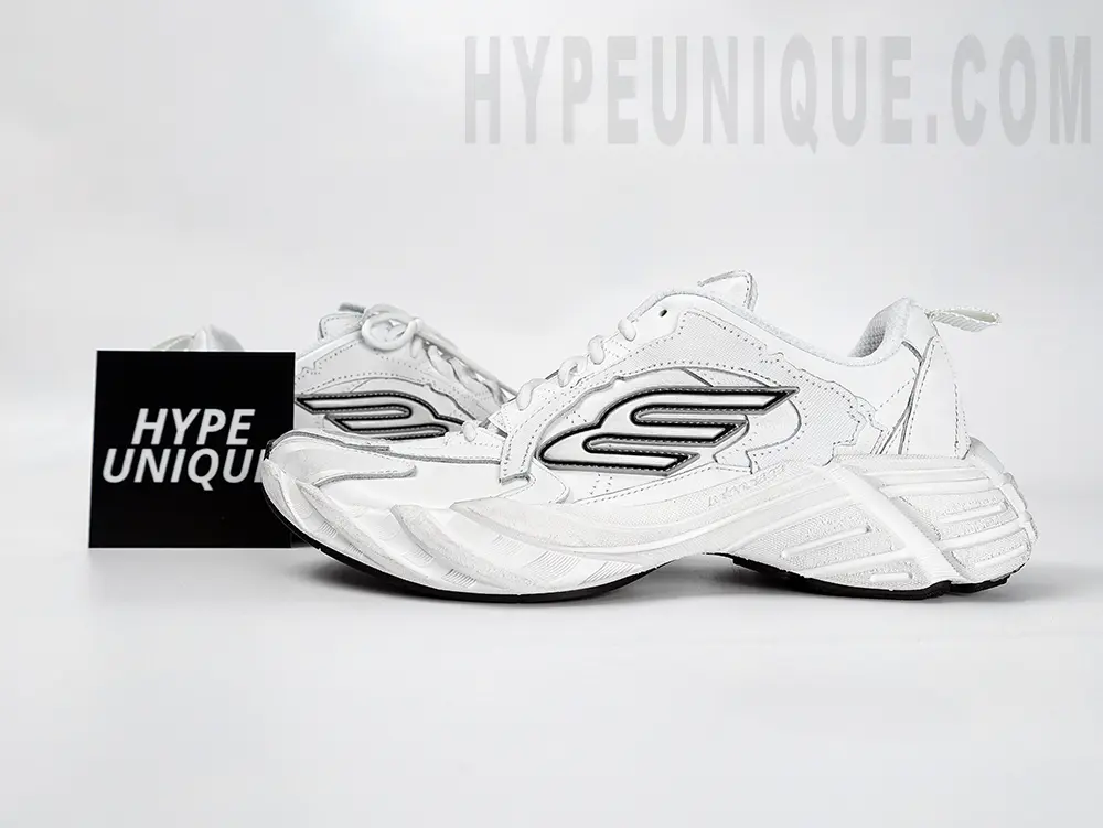 Men’s Monday Shoe in White/Black/Grey