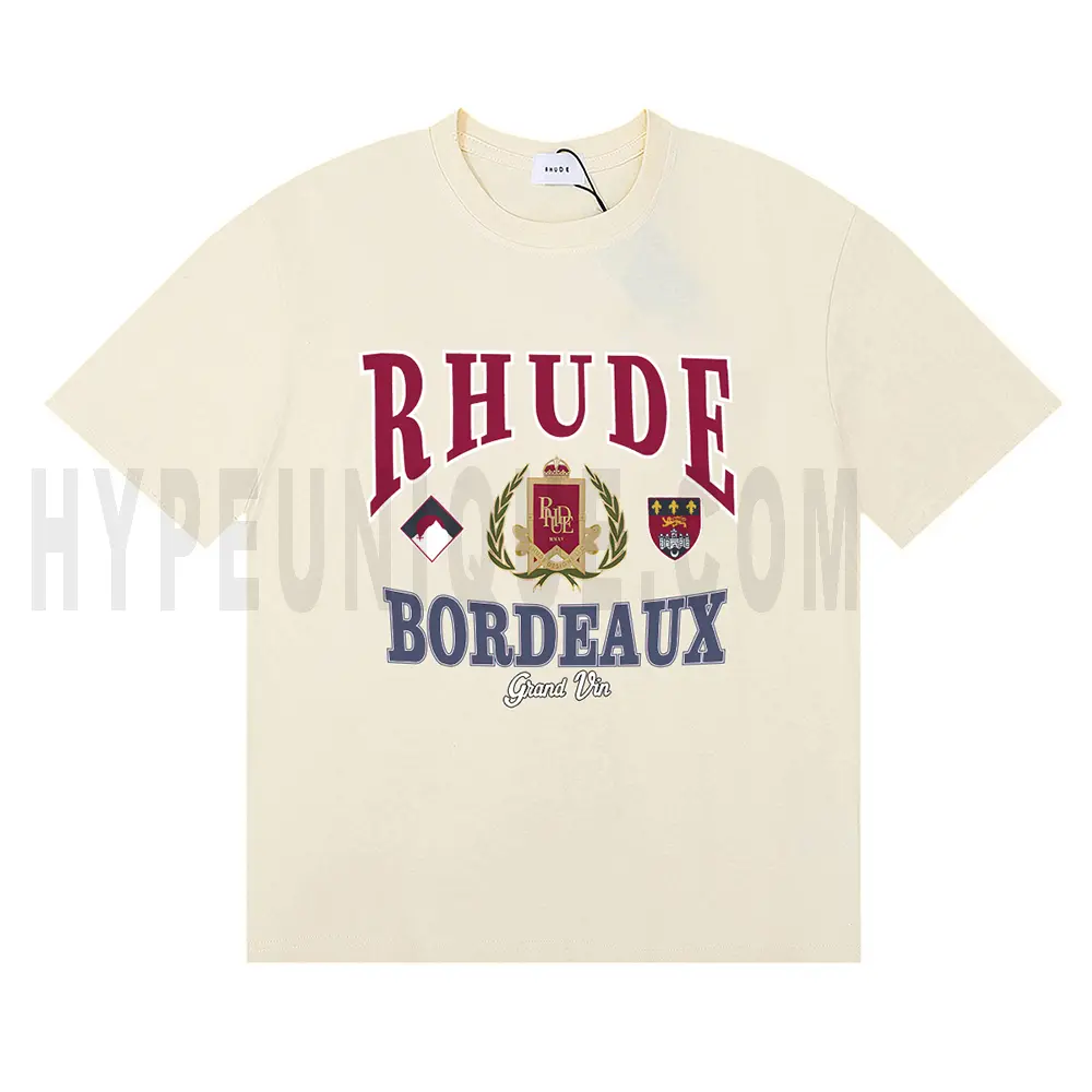 The front of the beige clothes