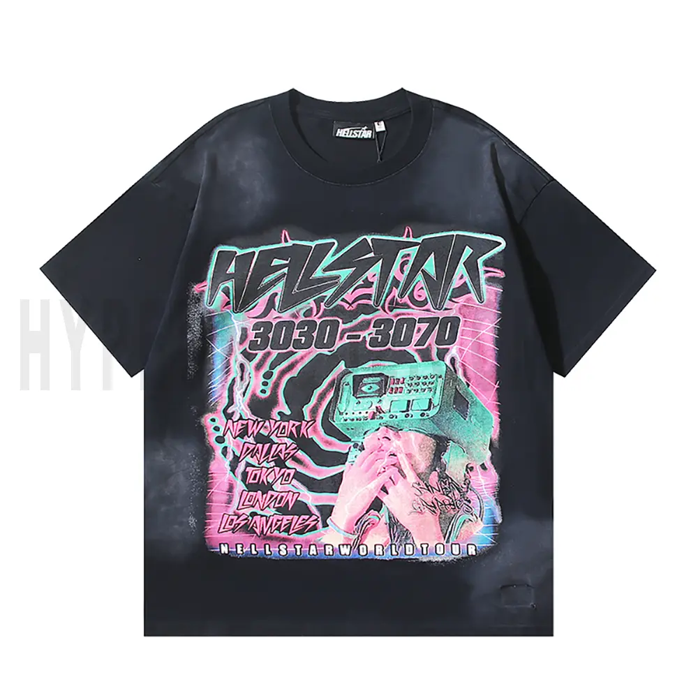 The front of the black clothes