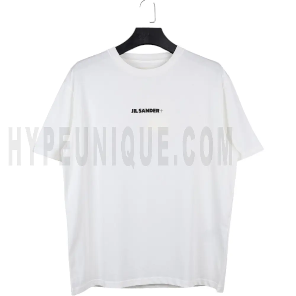 White Logo Print T-Shirt