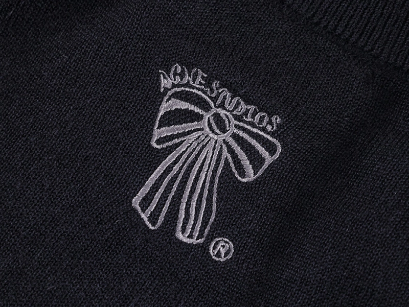 Acne Wool Jacket with Back Bow Logo
