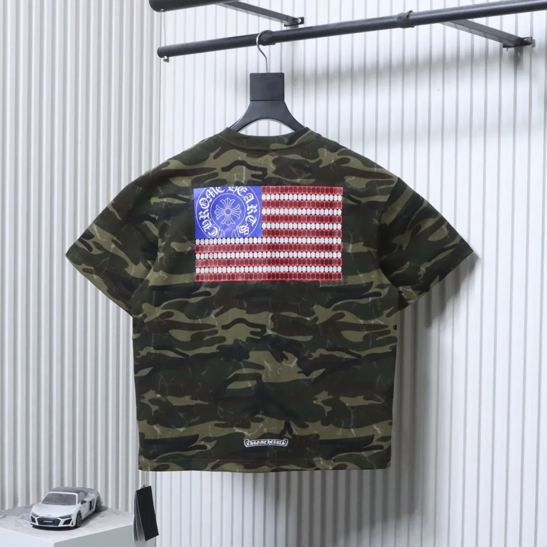 Back CH Camouflage Pocket Logo Oversized T-Shirt