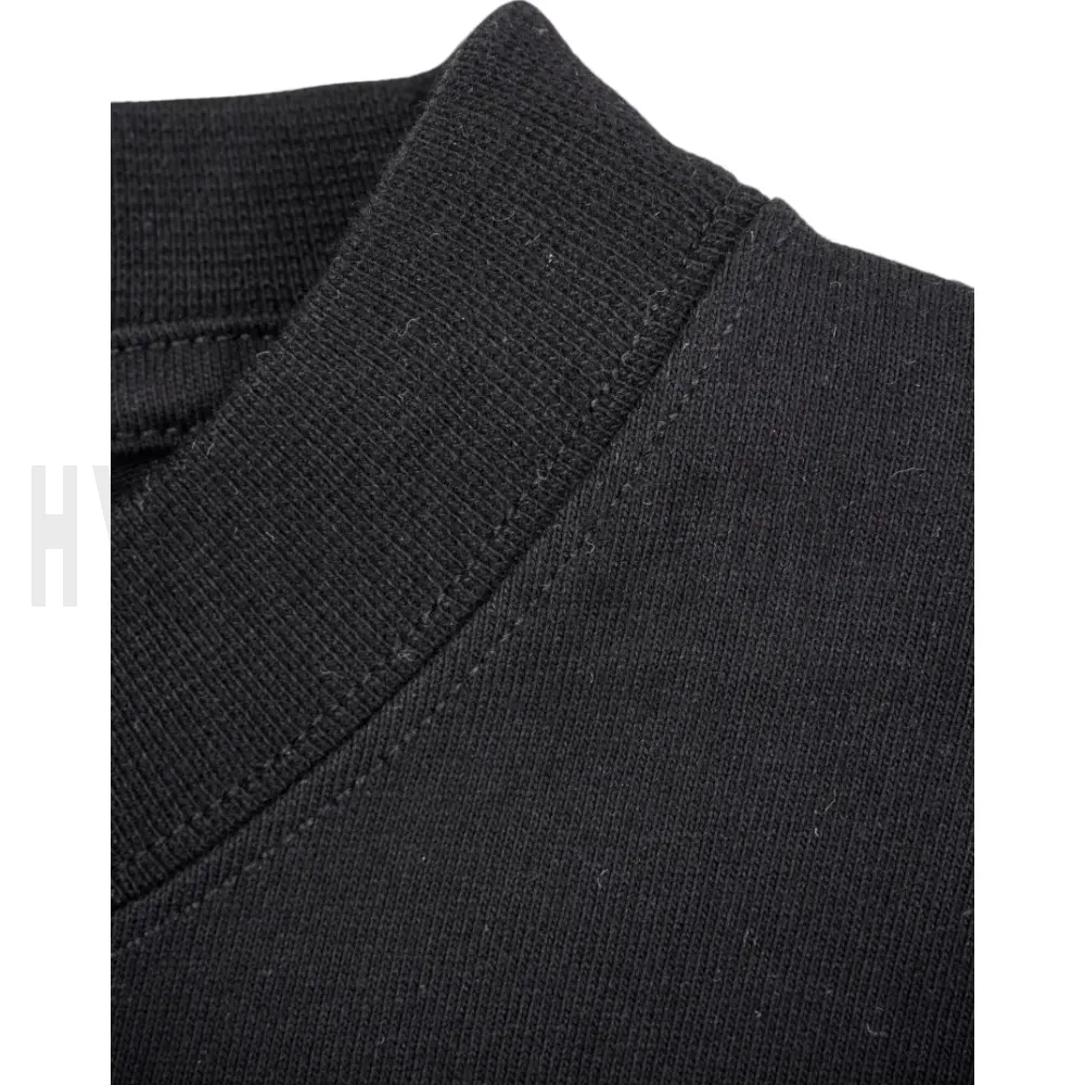 A close up of a black shirt