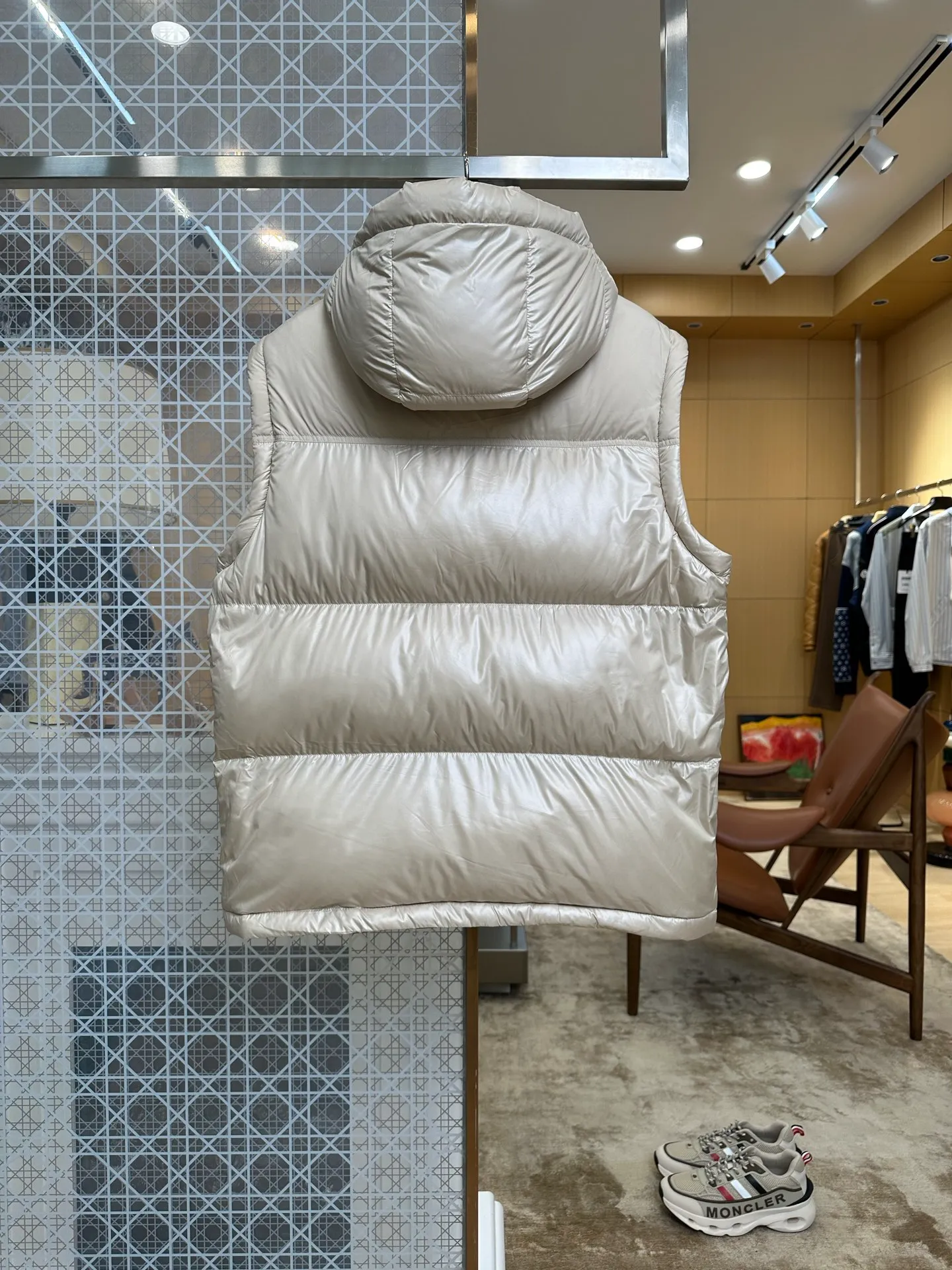 Back View BBR 2-in-1 Detachable Sleeve Hooded Down Jacket