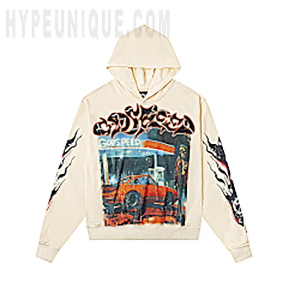 Godspeed Gas Station Flame Hoodie