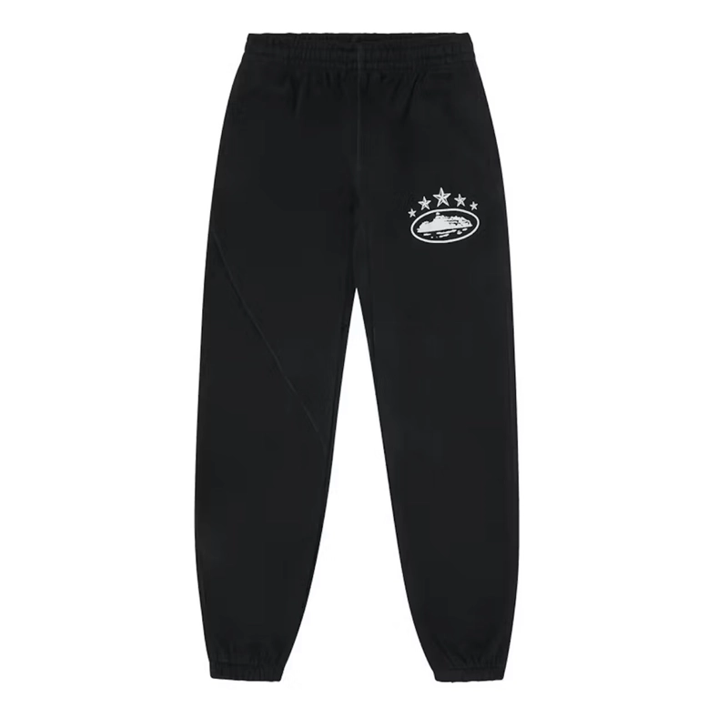 Corteiz 5 Starz Alcatraz Bottoms Black