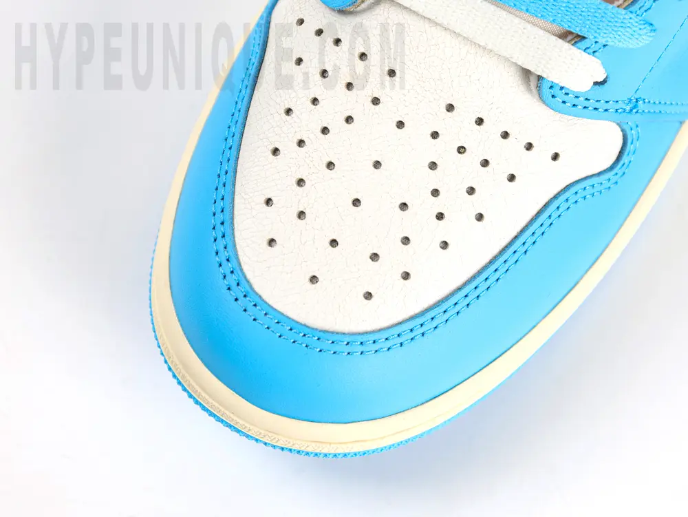 the blue toe box