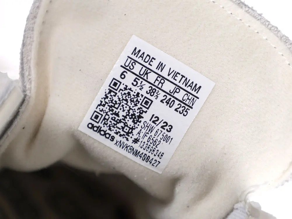 the size label