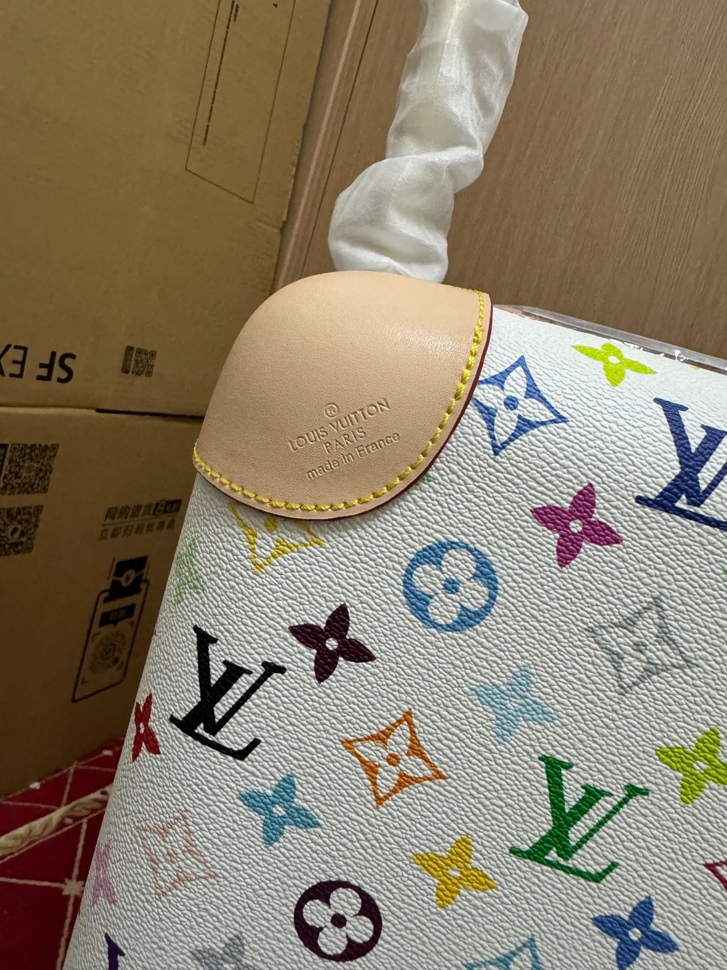 Monogram White Multicolor Horizon Rolling Carry-On Suitcase Leather Corner And Monogram Detail