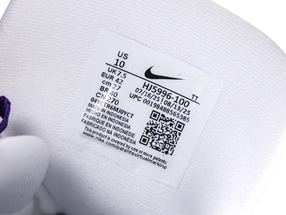 Air Max 95 OG Big Bubble Grape Interior Size Label Detail