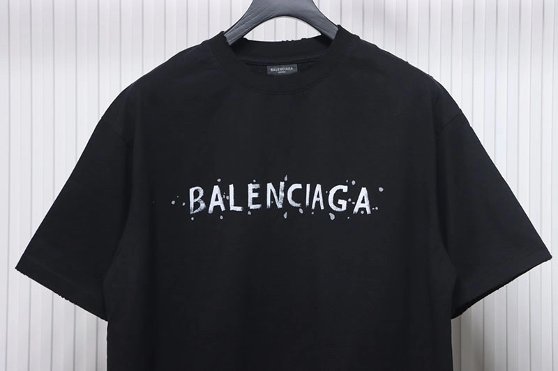 Double B Hand-Painted Washed Hole T-Shirt
