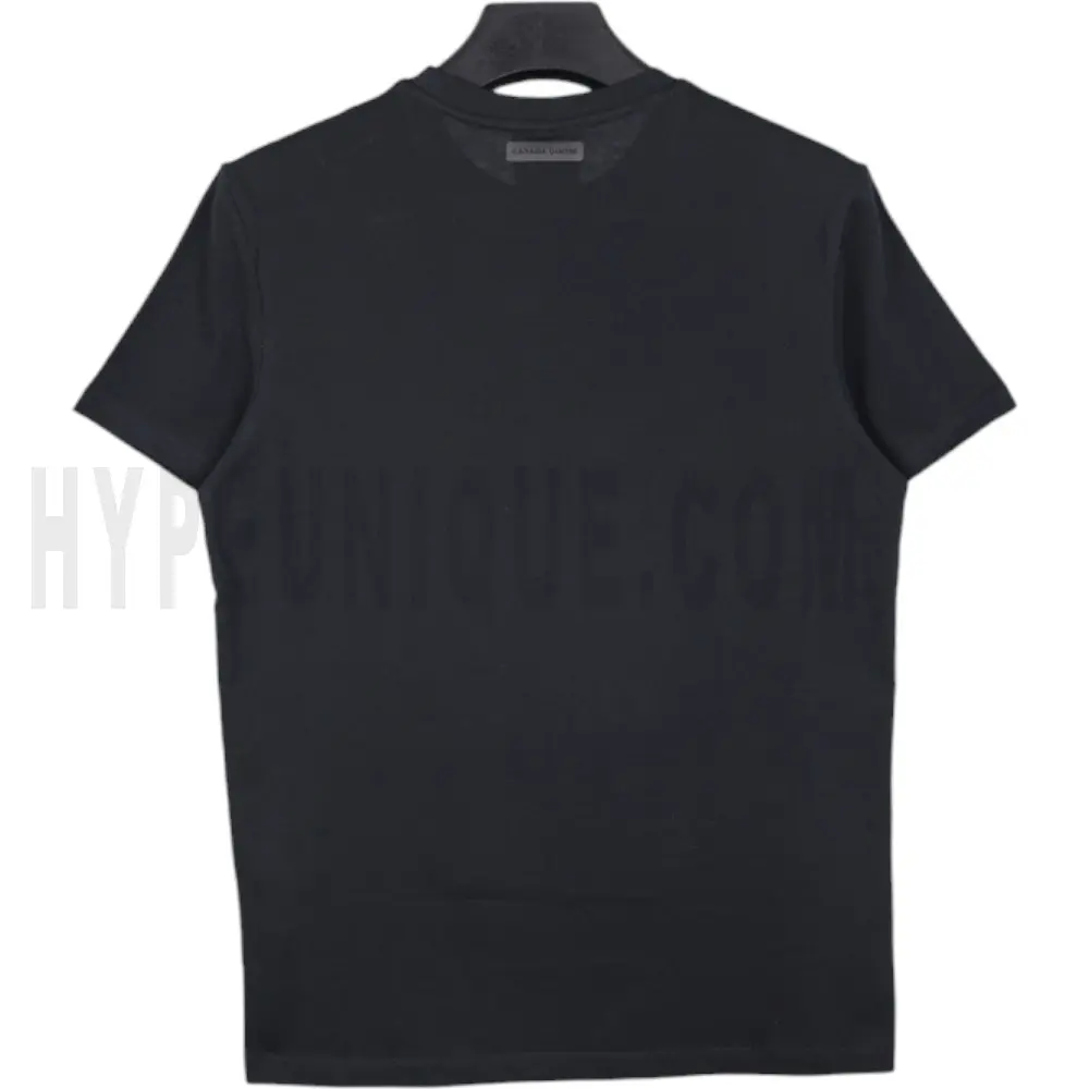 The back of the black clothes