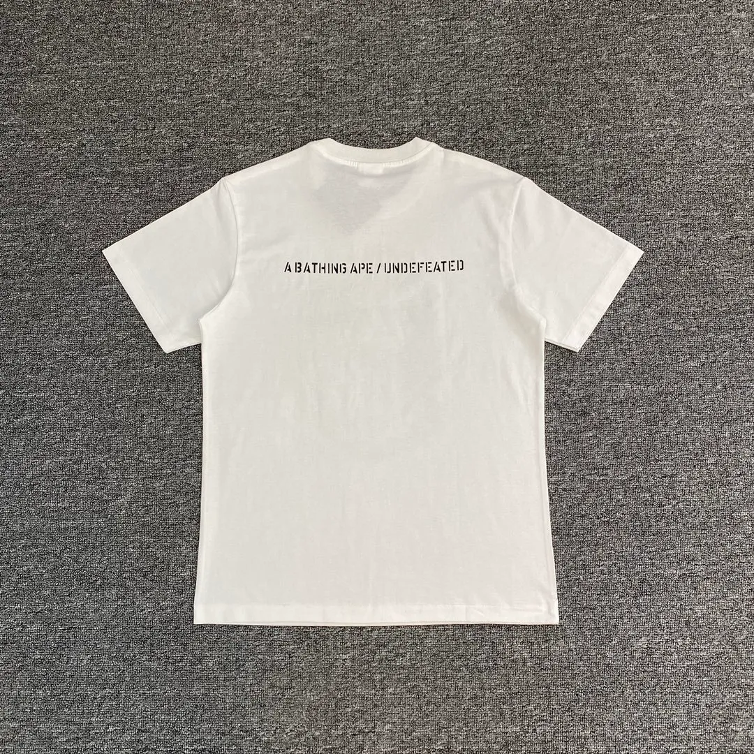 Back BAPE x UNDEFEATED Green Camo Ape Head Graphic Cotton T-Shirt