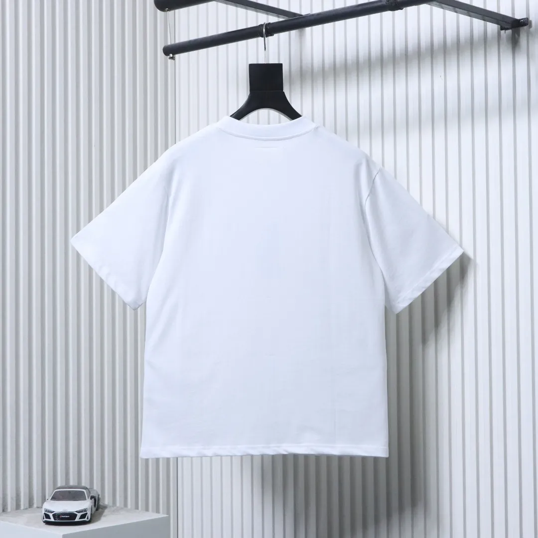 Back of MM Foamed Number Logo T-Shirt Color White
