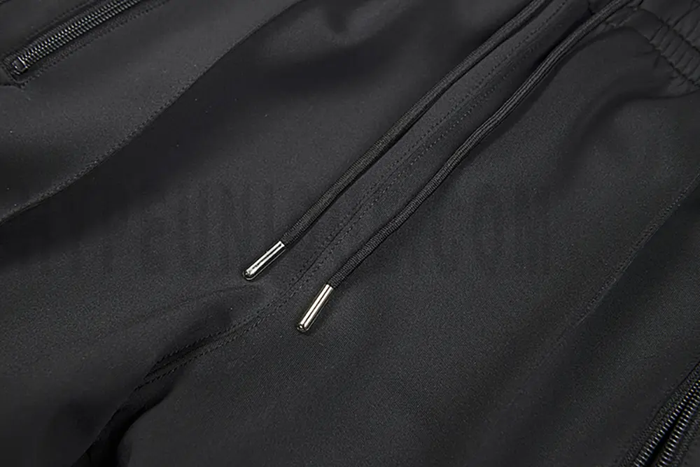 Black drawstring design.