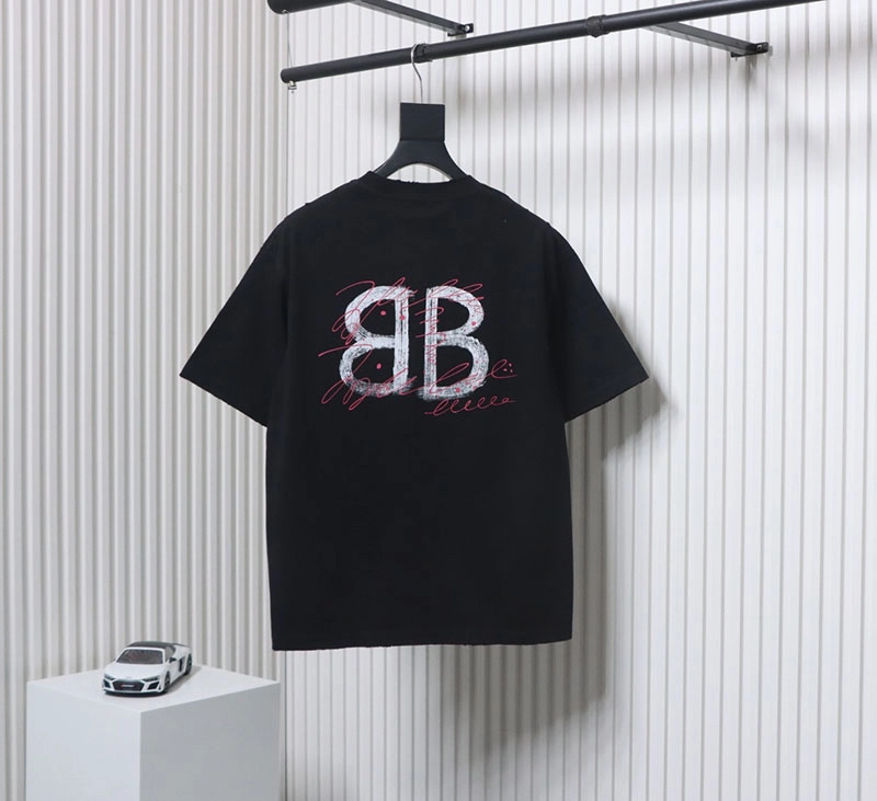 Double B Hand-Painted Washed Hole T-Shirt