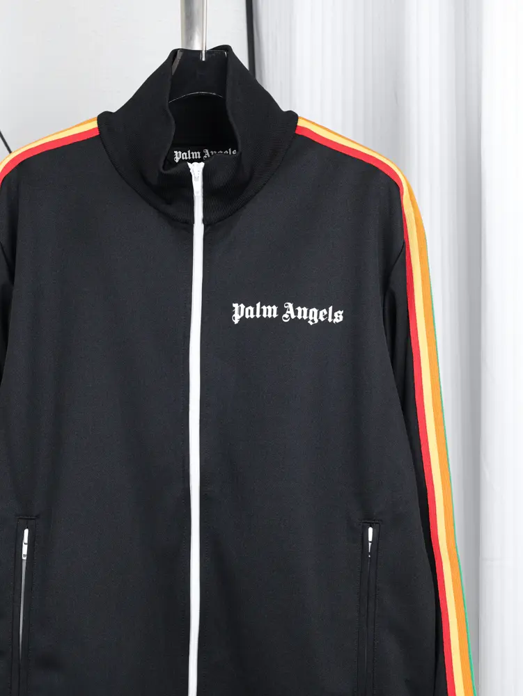 「1:1 Super Version」Palm Angels Logo Track Jacket ‘Black’