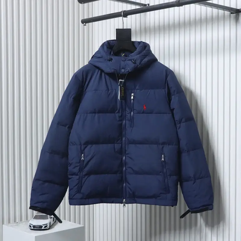 RL Logo Hooded Down Jacket