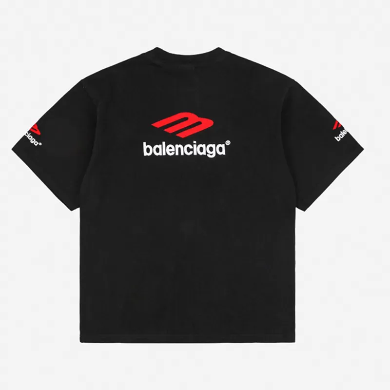 Balenciaga 3B Sports Icon Embroidered T-Shirt Reps