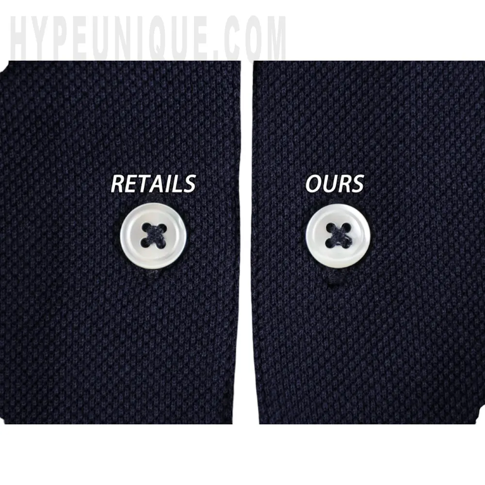 Close-up of clothing button details