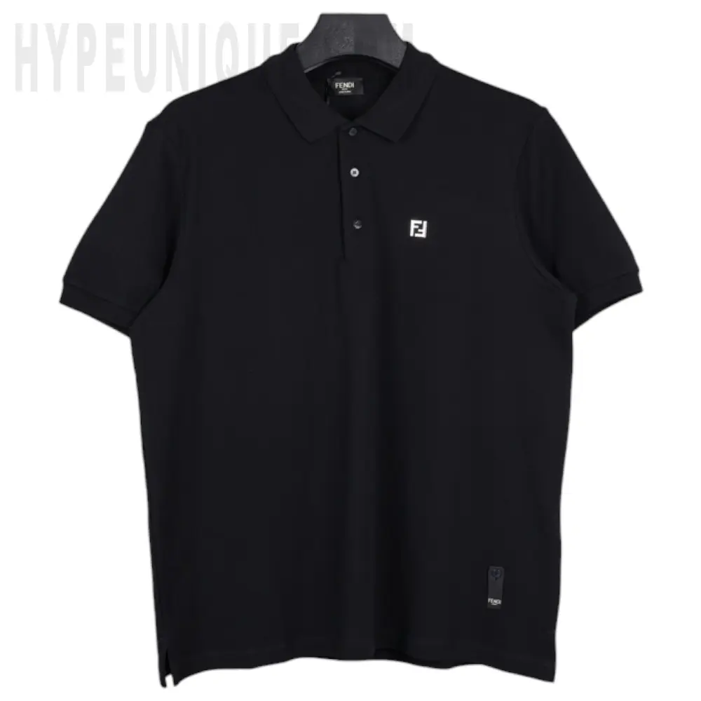 Black Piqué Polo Shirt