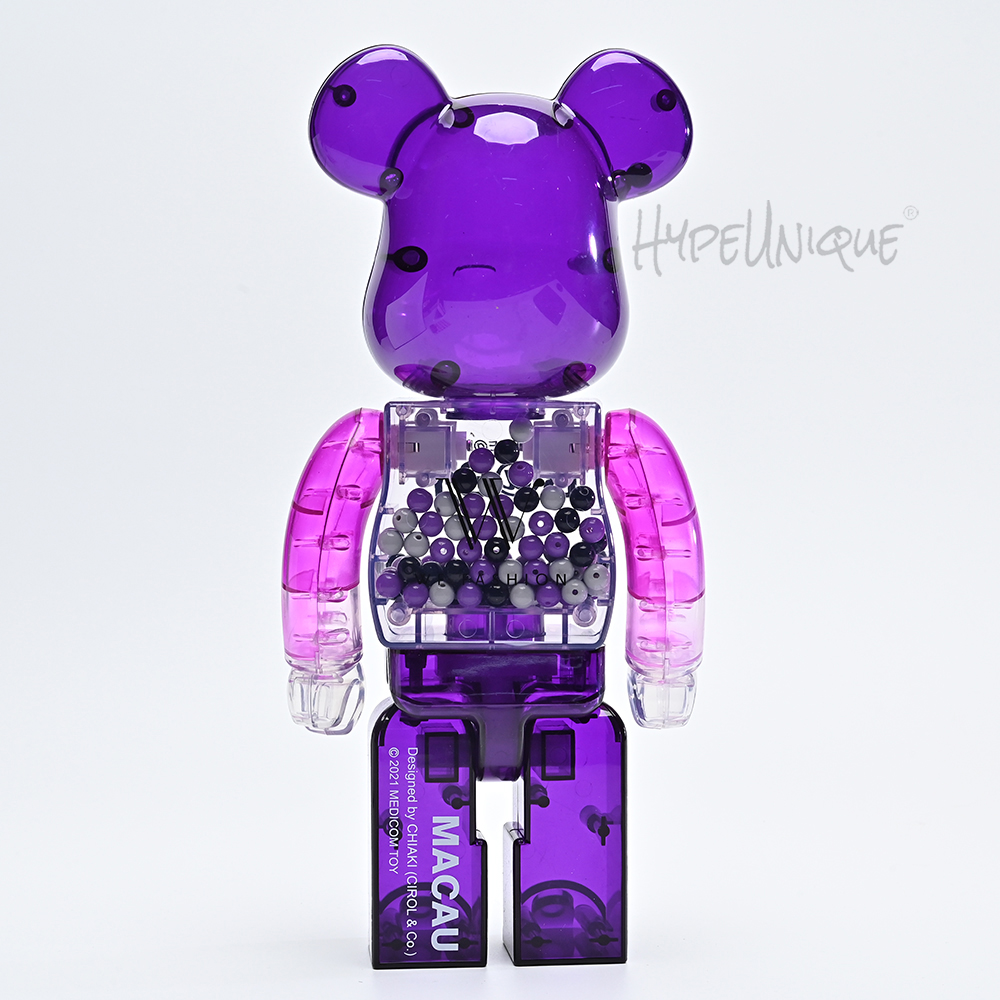BEARBRICK Macau 2020 WF Fashion Purple Set
