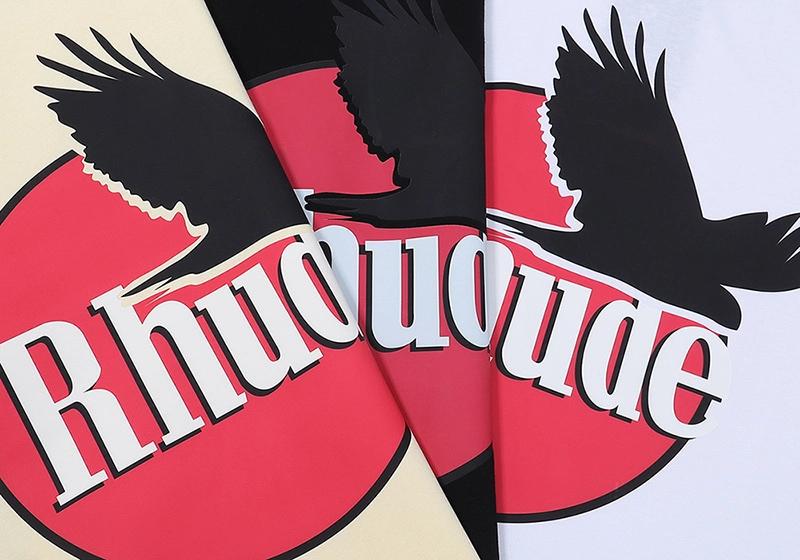 Rhude Eagle Logo Print T-Shirt Reps