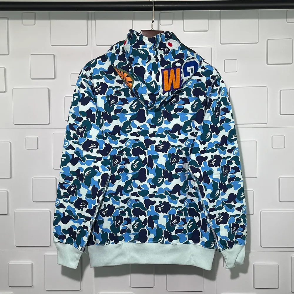 BAPE ABC Shark Full Zip Hoodie Pink/Blue
