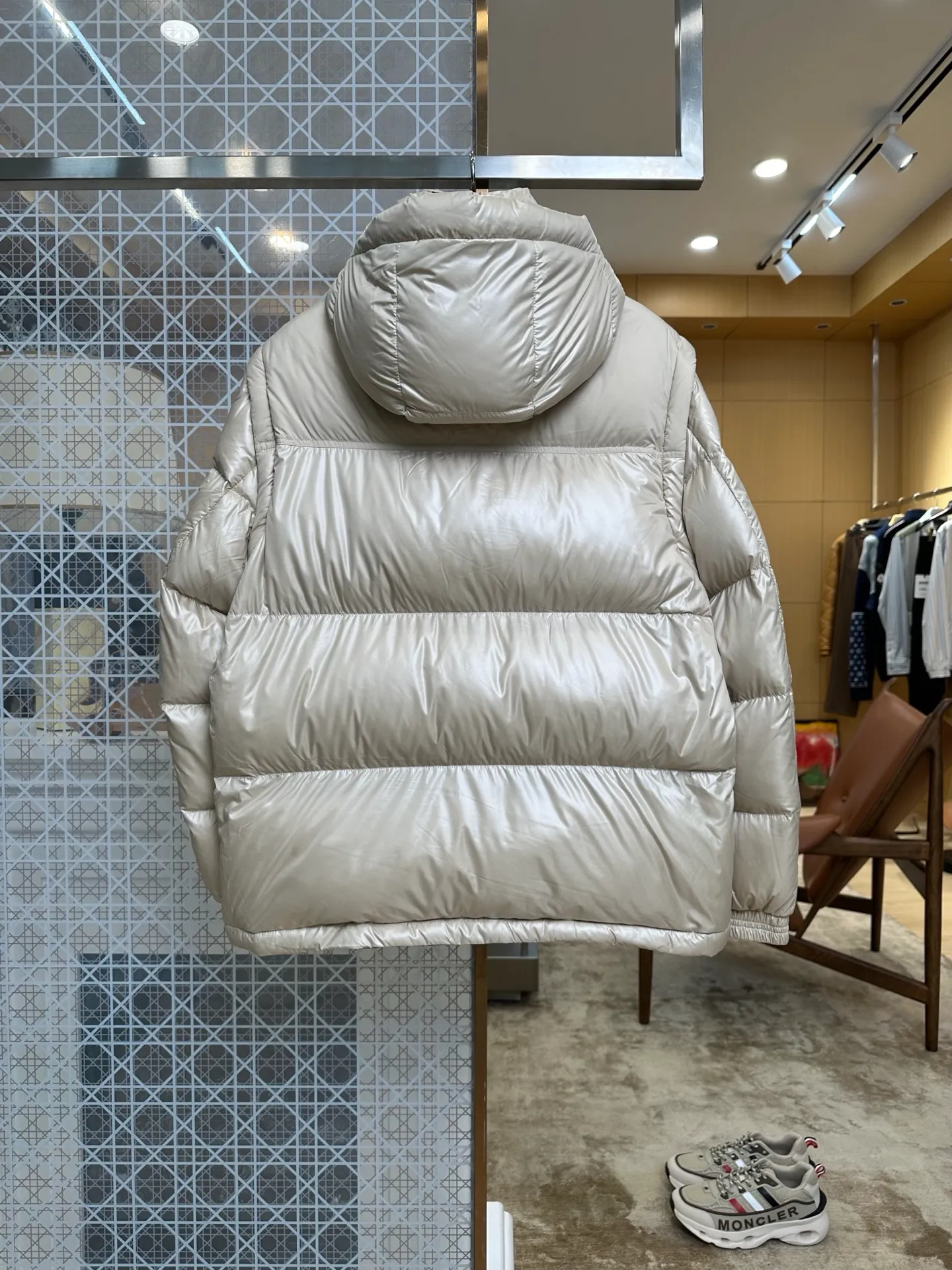 Back View BBR 2-in-1 Detachable Sleeve Hooded Down Jacket