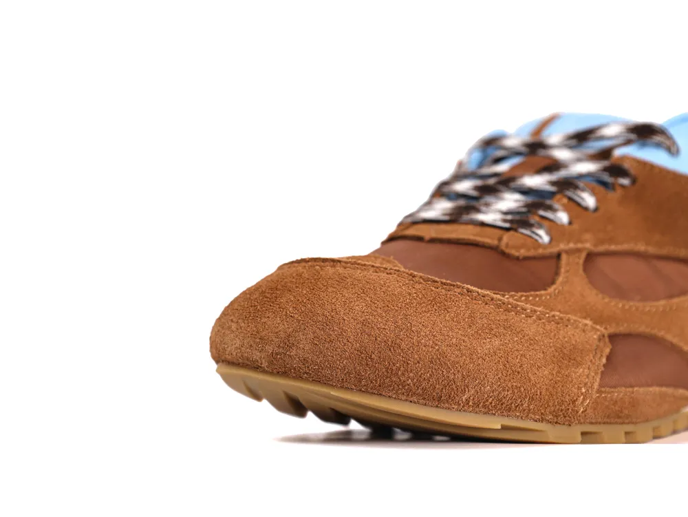 BV Orbit Flash Sneakers Amber Suede Toe Detail