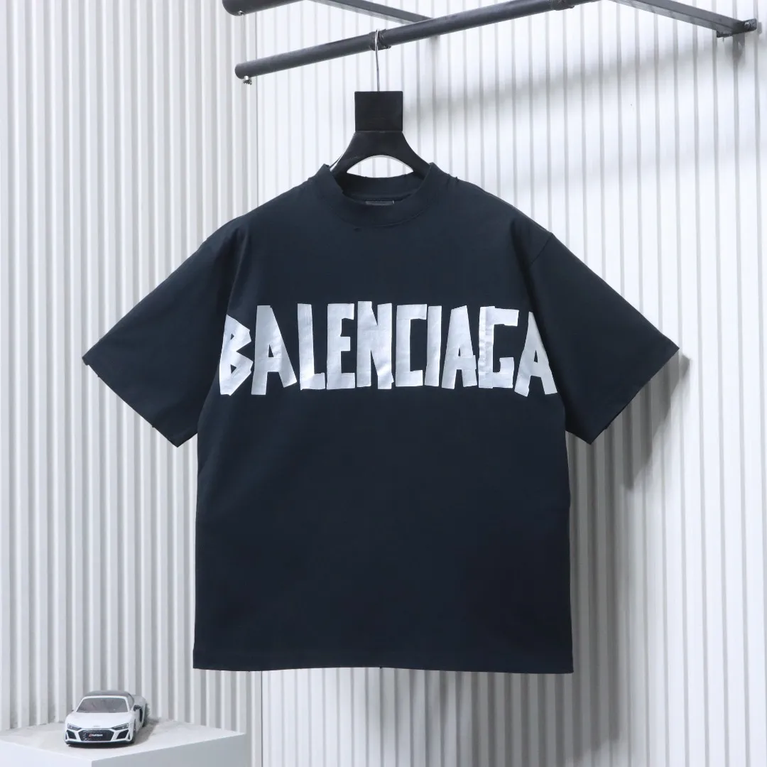 BLCG Grey Masking Tape T-Shirt Color Black