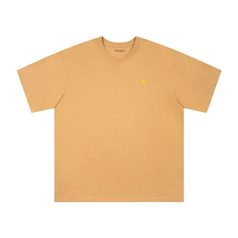 Carhartt WIP Embroidered Logo T-Shirt - Yellow