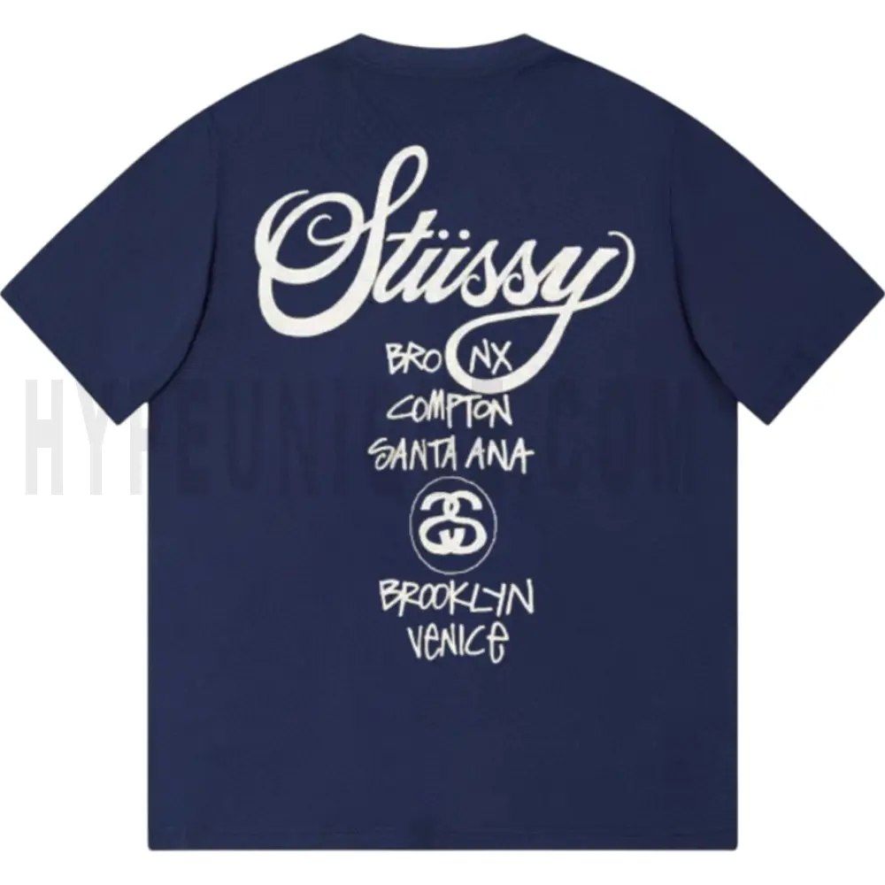 The back of the blue clothes