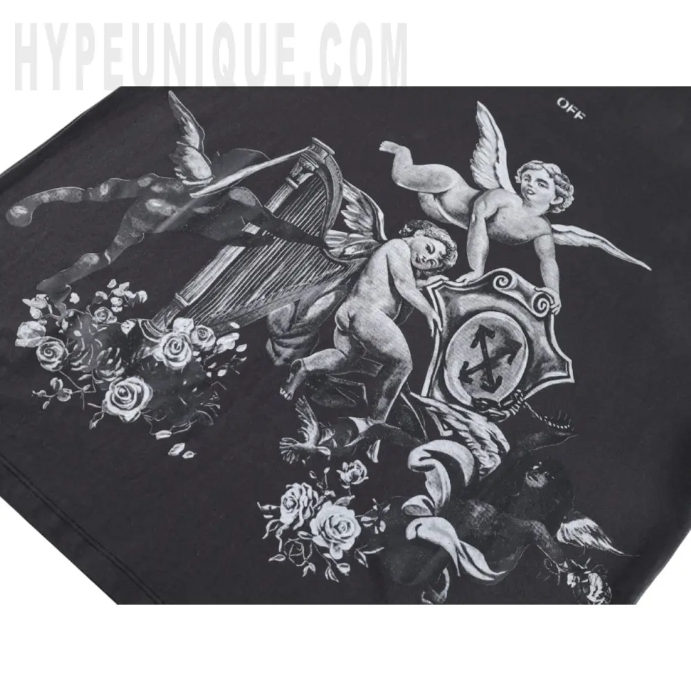 Printed graphic on the front of the garment