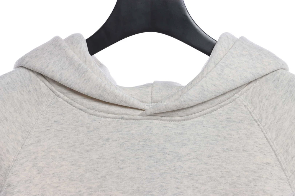 1977 Flocking fleece Hoodie(Black /Green /Grey /Beige）