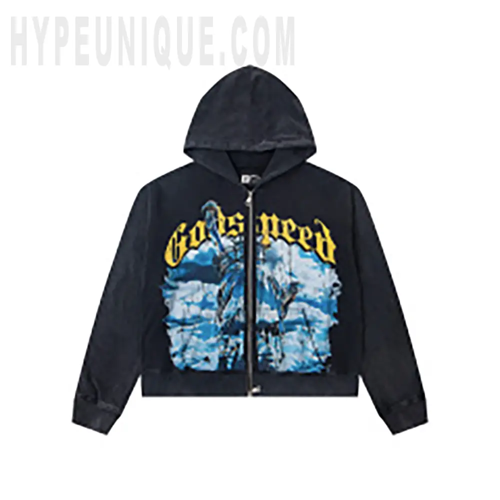 Godspeed Graphic Zip-Up Hoodie
