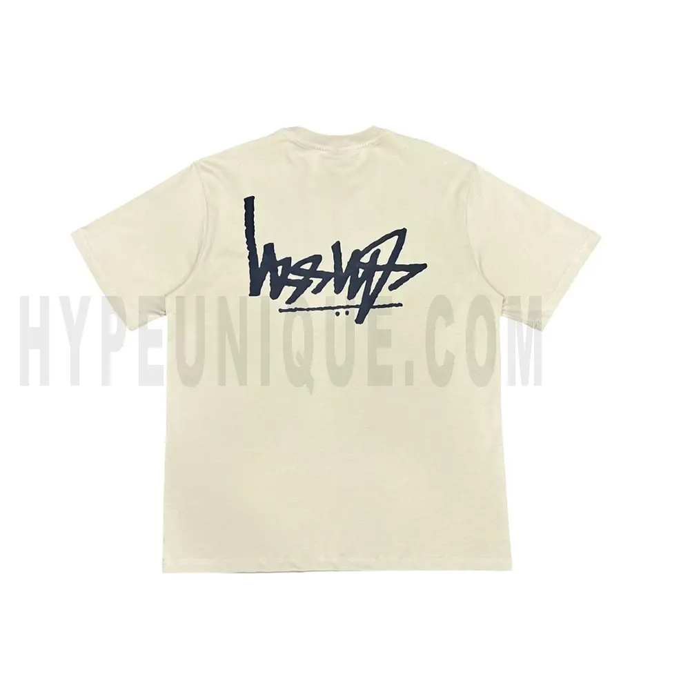 The back of the beige clothes