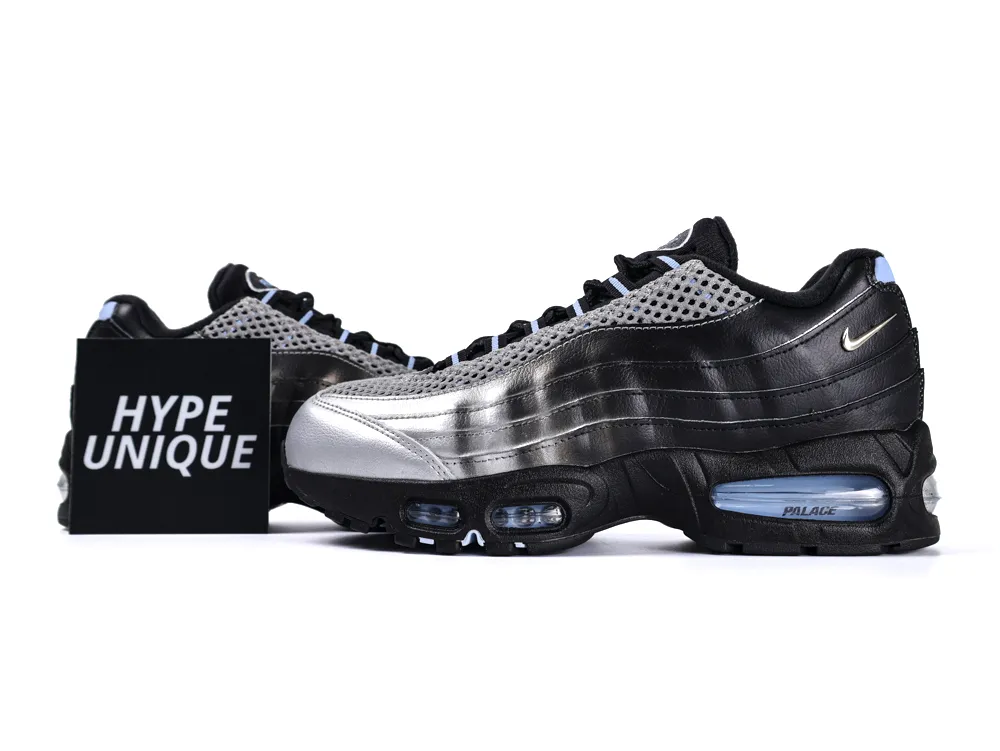 Air Max 95 Big Bubble x Palace “Metallic Silver Black”