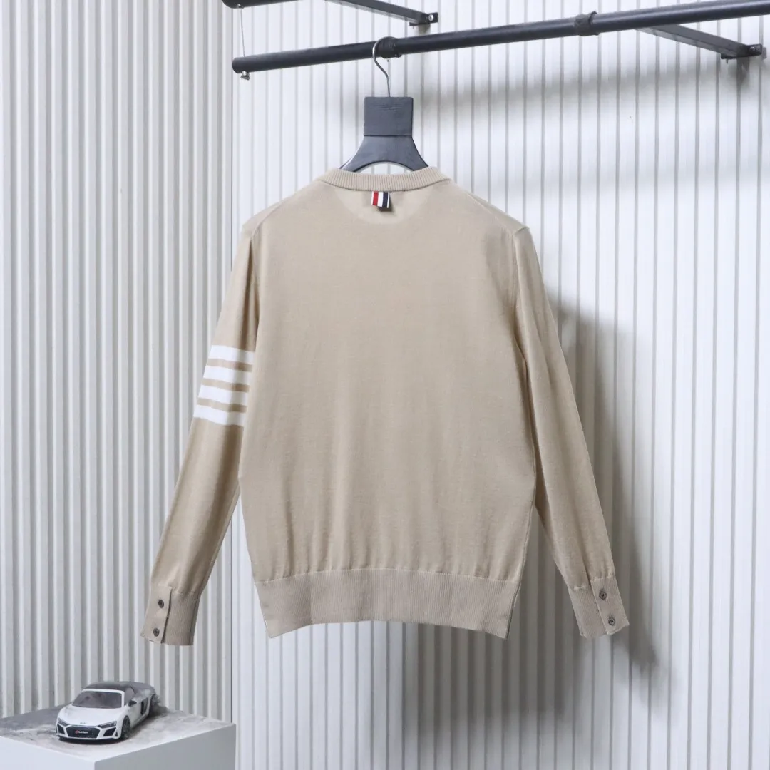 Back TB Superfine Merino Wool Crewneck Sweater