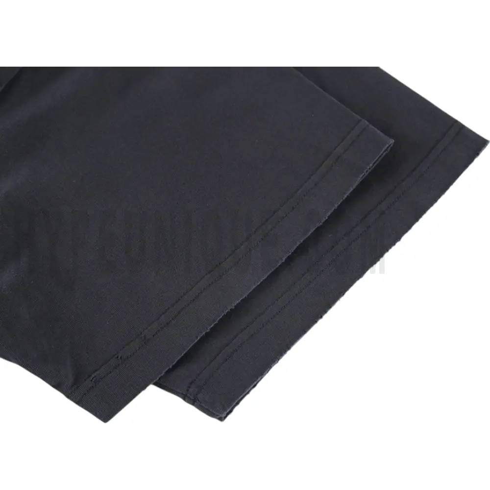 The sleeves of the black clothes