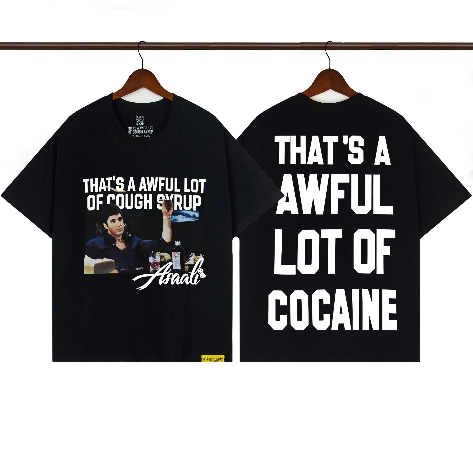 That’s A Awful Lot Of Cough Syrup “Scarface” Cocaine Parody Graphic T-Shirt
