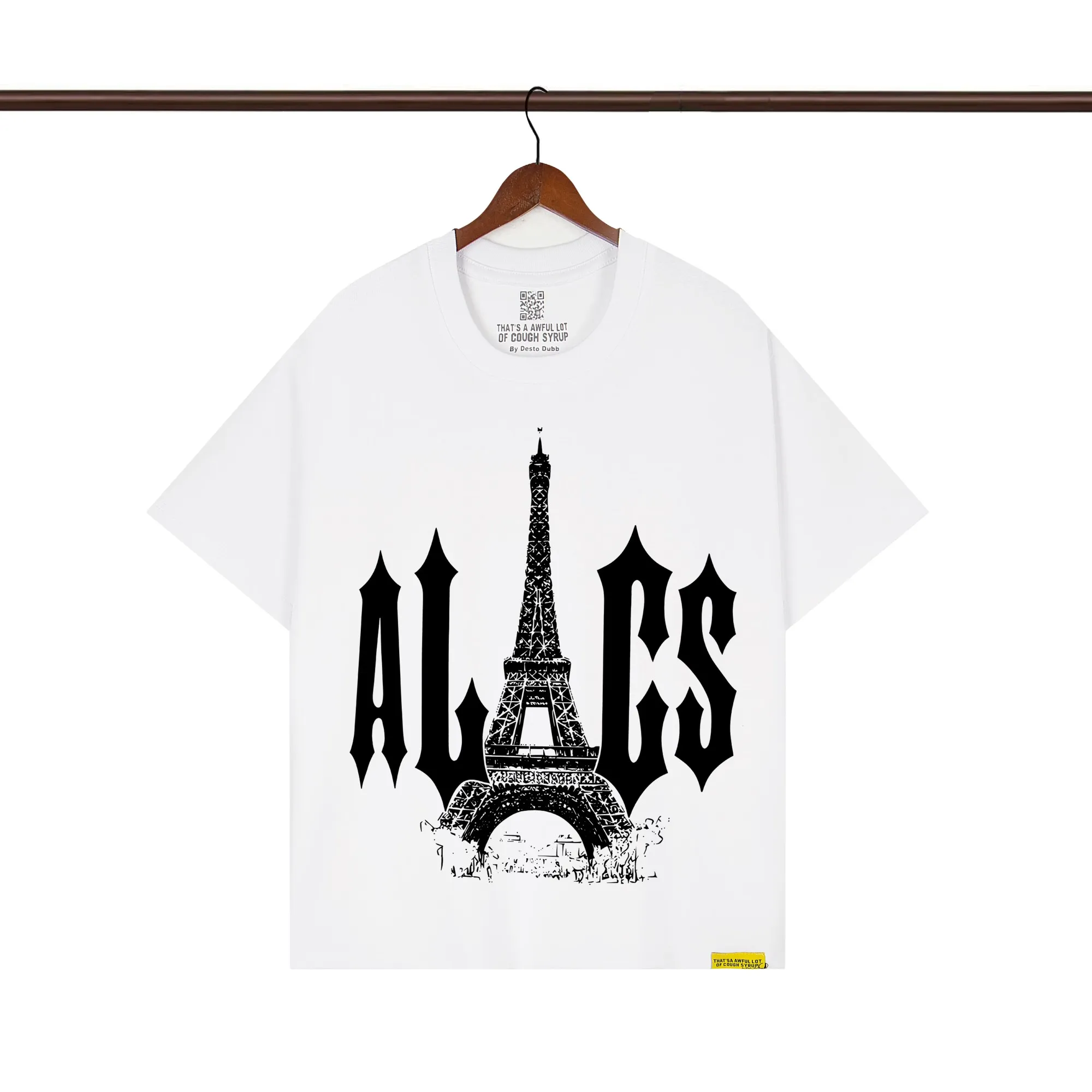 That’s A Awful Lot Of Cough Syrup Paris Eiffel Tower Graphic T-Shirt Color White
