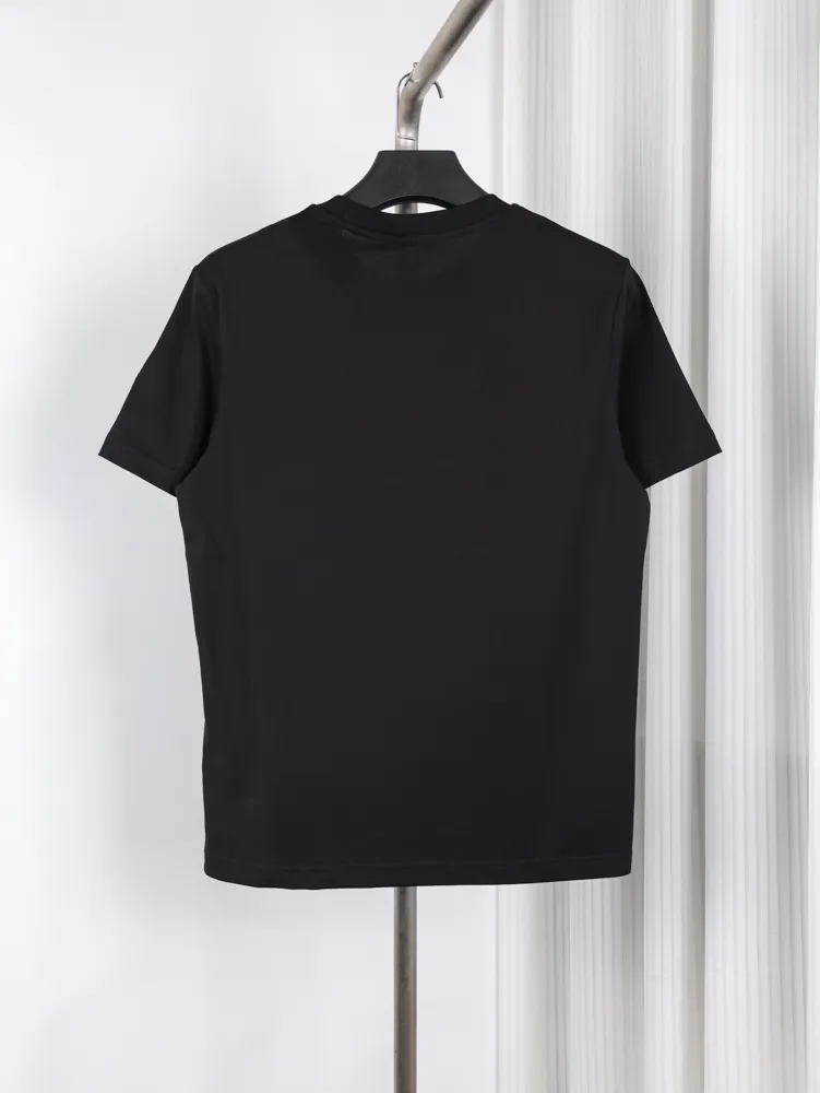 Back Two-Tone Logo Print Cotton T-Shirt