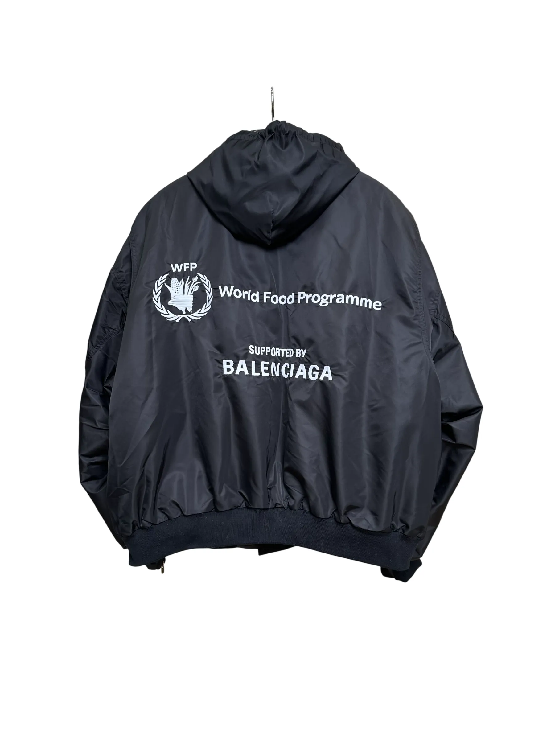 BLCG x WFP Black Functional Hooded Flight Jacket