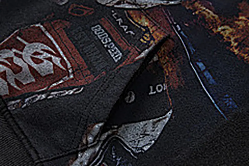 Printed graphic on the front of the clothes